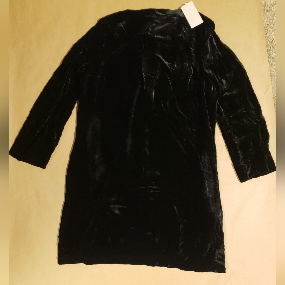 COS Black Velvet Mini Dress